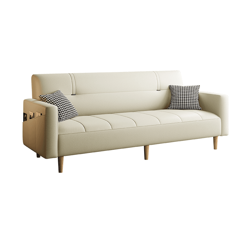 Trendy Solid Color Water Resistant Standard Sofa/Loveseat with Arm, Seating for 2 People/Seats 3, Receptacle Storage, and 2 Pillows - image 15
