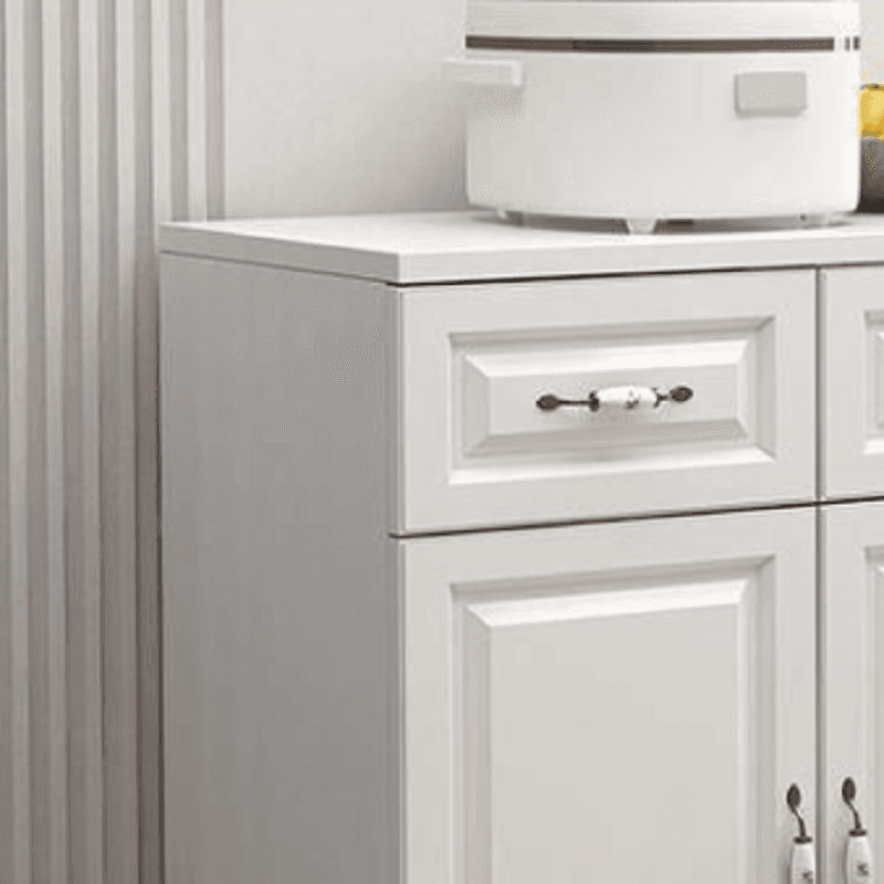 Chalk Sideboard with 4 Drawers, Standard Size, 1 Shelf, Manufactured Wood Countertop, 4 Doors, and Self-supporting Design - image 3
