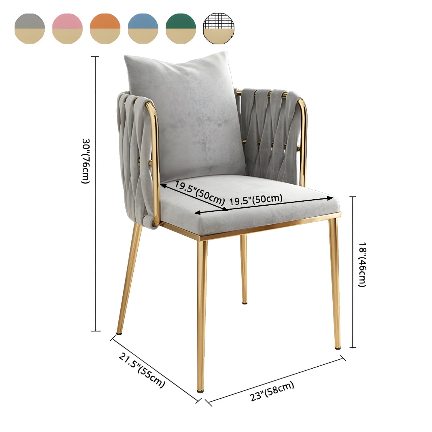 Contemporary Metal Dining Room Chairs Velvet Armless Dining Chairs for Home Use - image 16