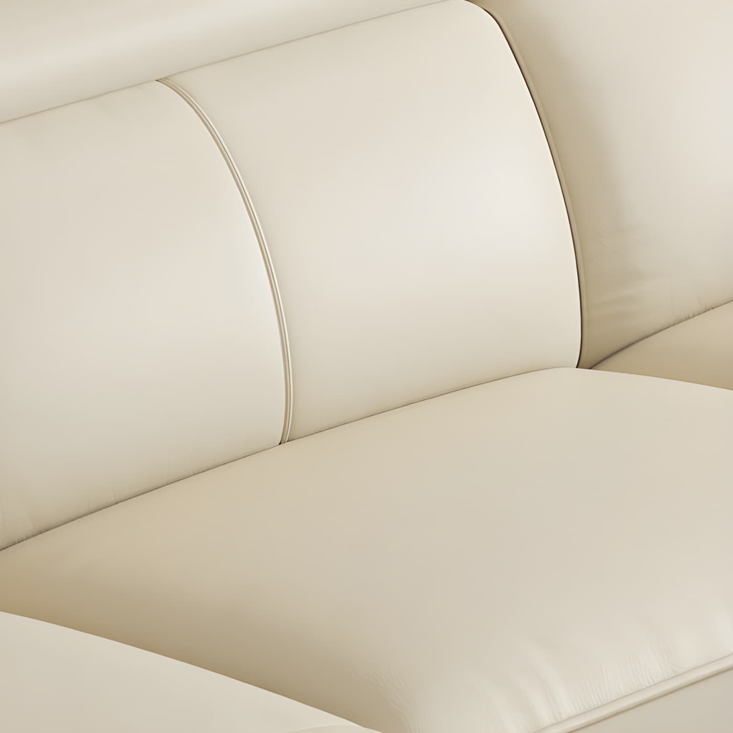Modern Genuine Leather Sectional Sofa with Pillow Top Arms and Black Legs - image 7