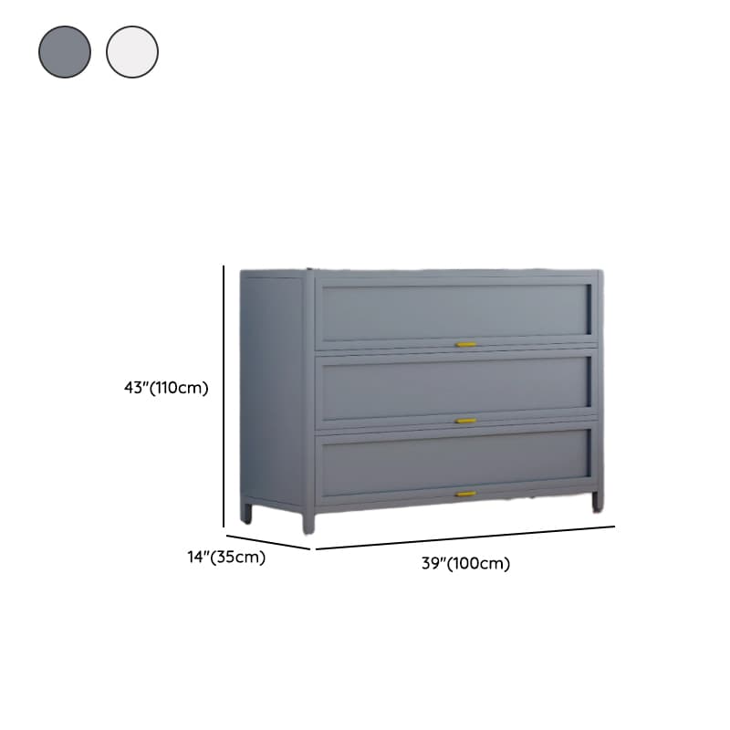Casual Iron Desk Combo Dresser with Multiple Cabinets and Interior Shelves Options - image 13