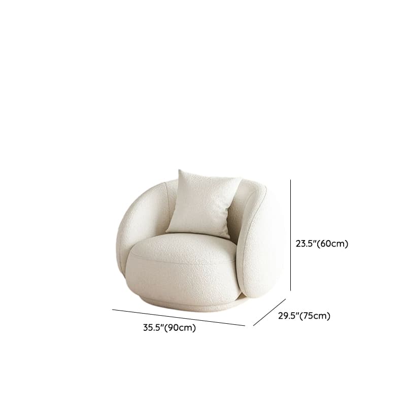 Scandinavian Style Standard 21-28 inches White Wood Sofa Without Storage, No Distressing - image 16
