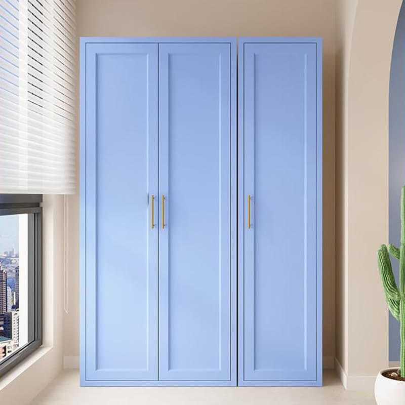 Modern Metal Rectangular Lacquered Accent Cabinet with Adjustable Shelves and No Drawers - image 7