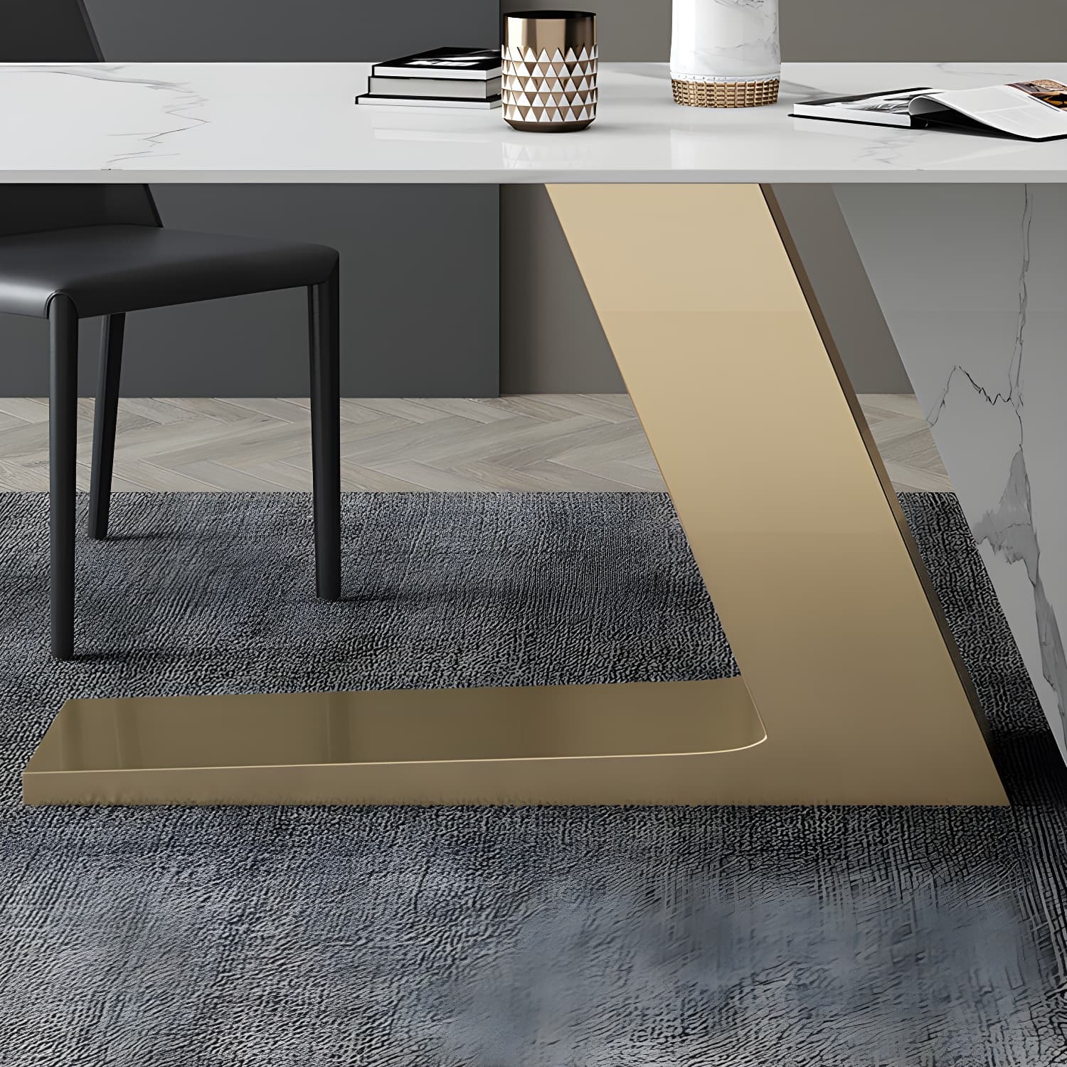 Contemporary 1/2/3/4/5/6/7 Pieces Dining Set Rectangle Dining Table Set - image 9