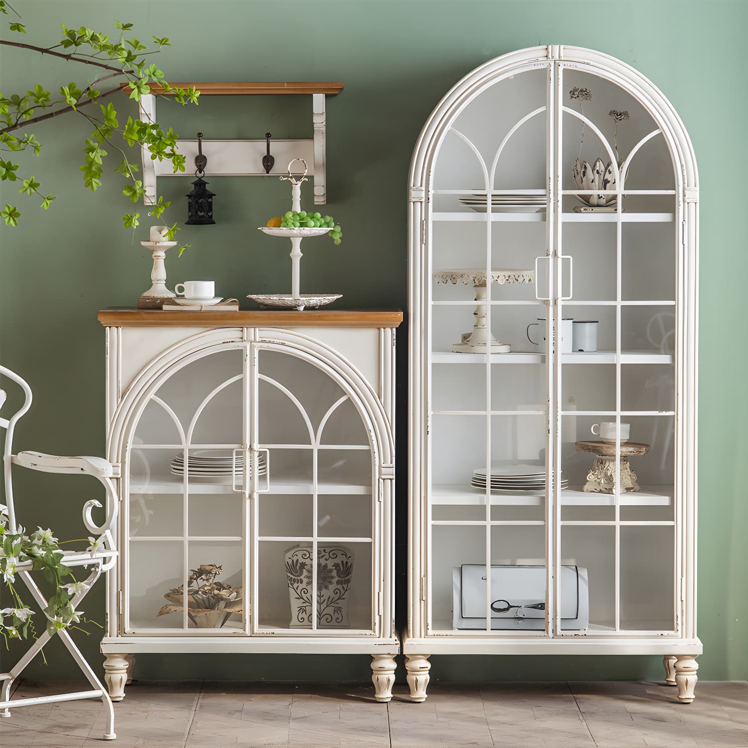 Contemporary Side Board Pine Sideboard Cabinet with Doors for Kitchen - image 3