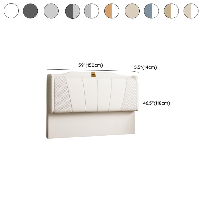 Trendy Panel Headboard in Natural Wood with No Distressing, Scooped Shape for Queen/Full Bed, Sponge Upholstery Fill, Standard Height - image 16