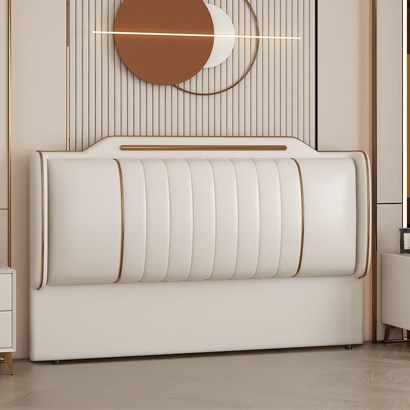 Modern Simple Style Free-standing Standard Full(54"W x 75"L)/Full XL(54"W x 80"L) Stepped Panel No Distressing With Legs in Natural Wood