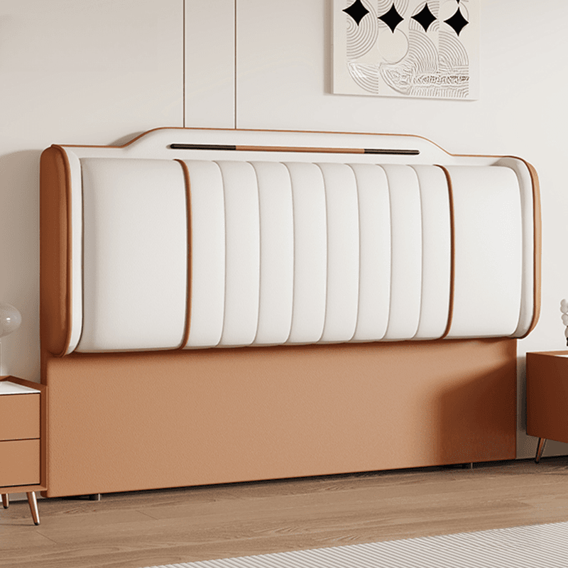 Art Deco Style Panel Headboard in Reclaimed Wood with No Distressing, Rectangle Shape for Queen/Full/Twin XL Bed, Featuring Sponge Upholstery and Standard Height - image 8