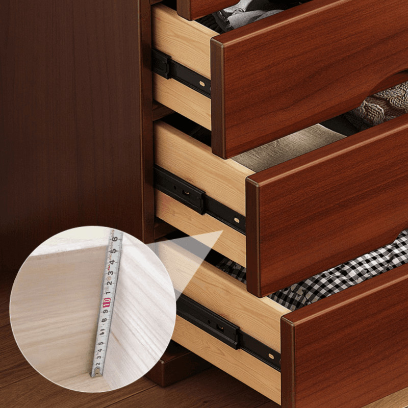 Simple Raw Wood Double Dresser with Multiple Drawer Configurations - Horizontal/Vertical - image 10