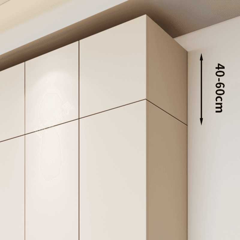 White Modish Wooden Independent Wardrobe Armoire with Soft Close Drawer, Soft Close Door, and Interior Shelves - image 4