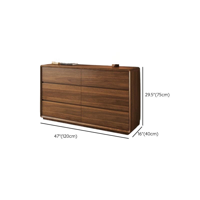 Cocoa Simple Double Dresser/Bachelor Chest Oak Wood with 8/6/5 Drawers Horizontal/Vertical - image 8