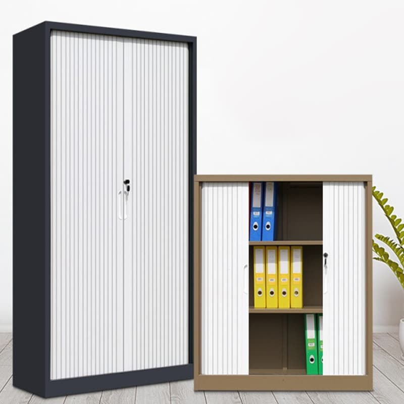 Steel Detached Rainproof Lockable Accent Cabinet with Sliding Door - image 6