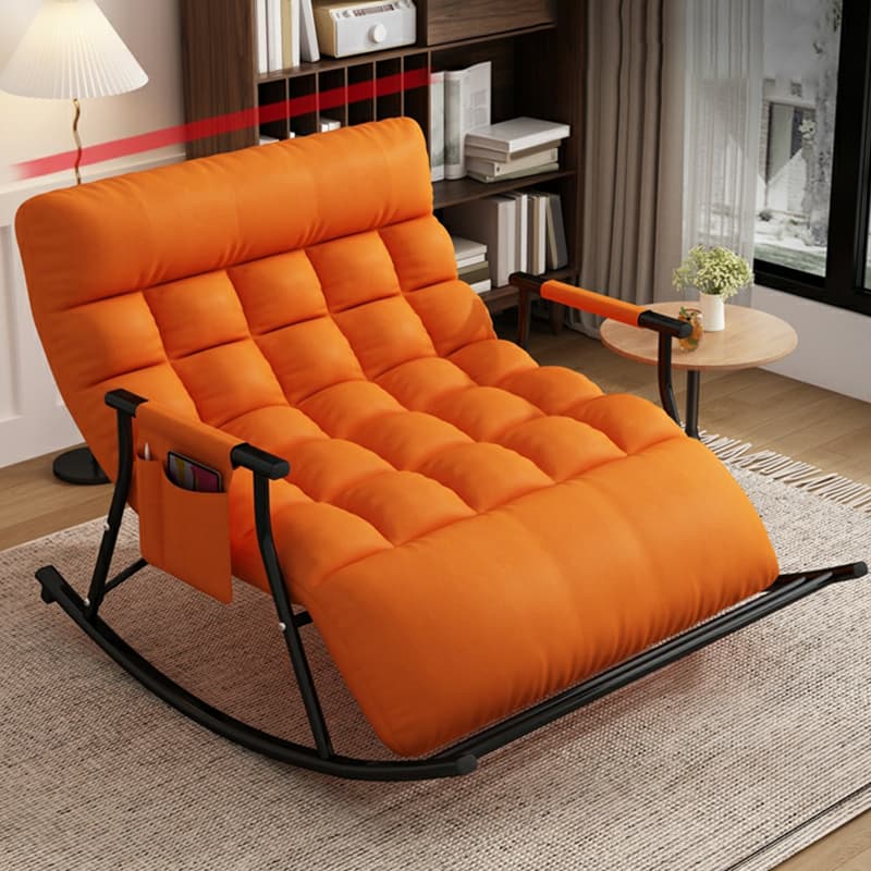 Stylish and Modern Upholstered Rocking Chair for Home Decor - Comfortable Seating with Track Arms - image 7