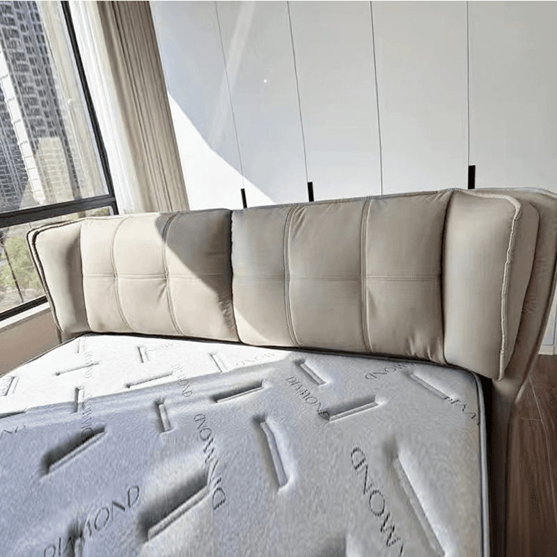 Casual Free-standing Standard Full(54"W x 75"L) Panel Wood/ Upholstery No Distressing With Legs and Button-tufted - image 7