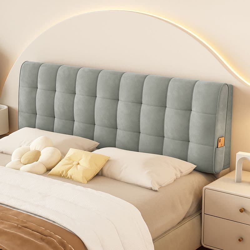Low Upholstered Panel Headboard with Storage, Button-tufted Rectangle Design for Queen/Full Bed, Featuring Sponge Fill - image 6