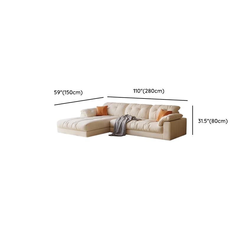 L-Shape Velvet Sofa Chaise with Button-tufted Upholstery - image 18