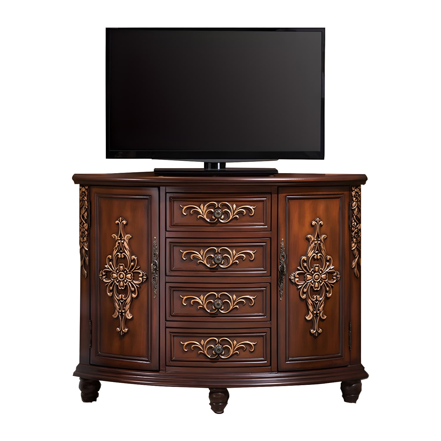 Wooden TV Cabinet Modern Style Home Simple Corner TV Stand Console - image 6