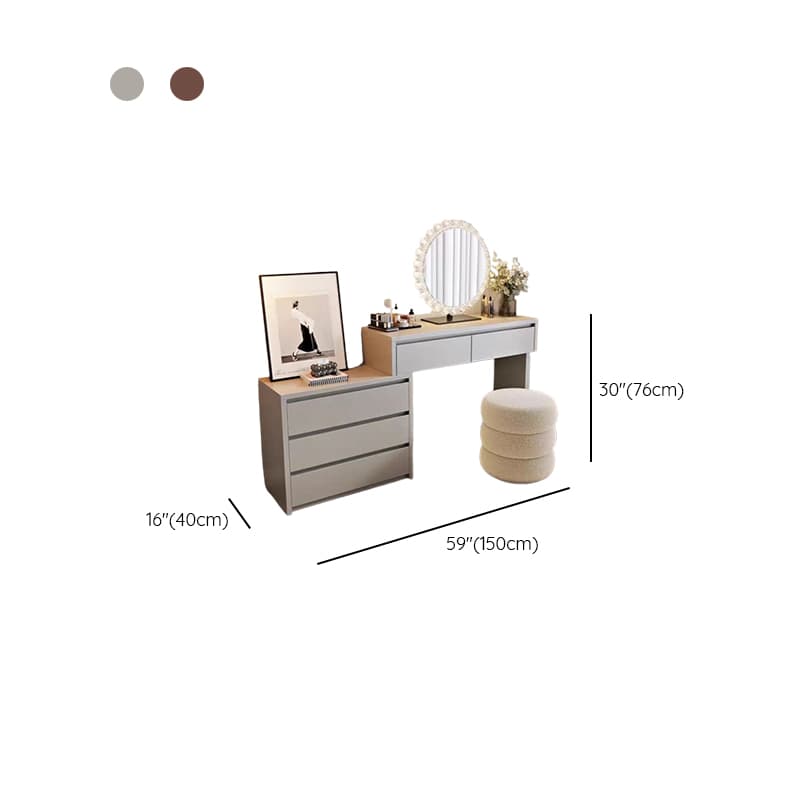 Multi-Purpose Vanity Set with LED Lighting, Scalable, Push-Pull, Adjustable Touch, and Adjustable Brightness - image 16