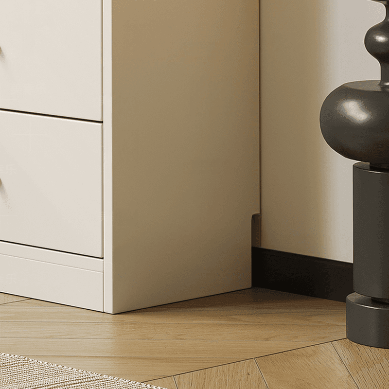 Chalk Contemporary Raw Wood Combo Dresser for Sleeping Quarters with 4 Drawers/3 Drawers Hutch Vertical - image 7