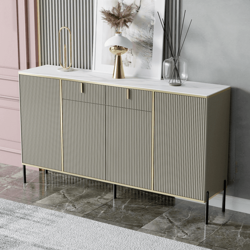 Art Deco Parlor Flooring Buffet Table/Server with Worktop Countertop - image 11