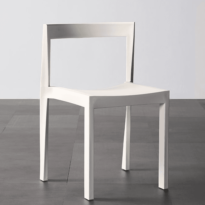 Simplistic Side Chair with Cerulean/Olive Green/Crimson Polymer Legs and Stackable Uncovered Back - image 7
