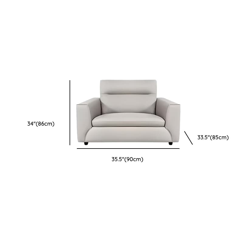 Durable Straight Scratch-proofed Sofa Couch with Pillow Back, Faux Leather, 2-piece Set, Horizontal Orientation, Square Arm - image 14