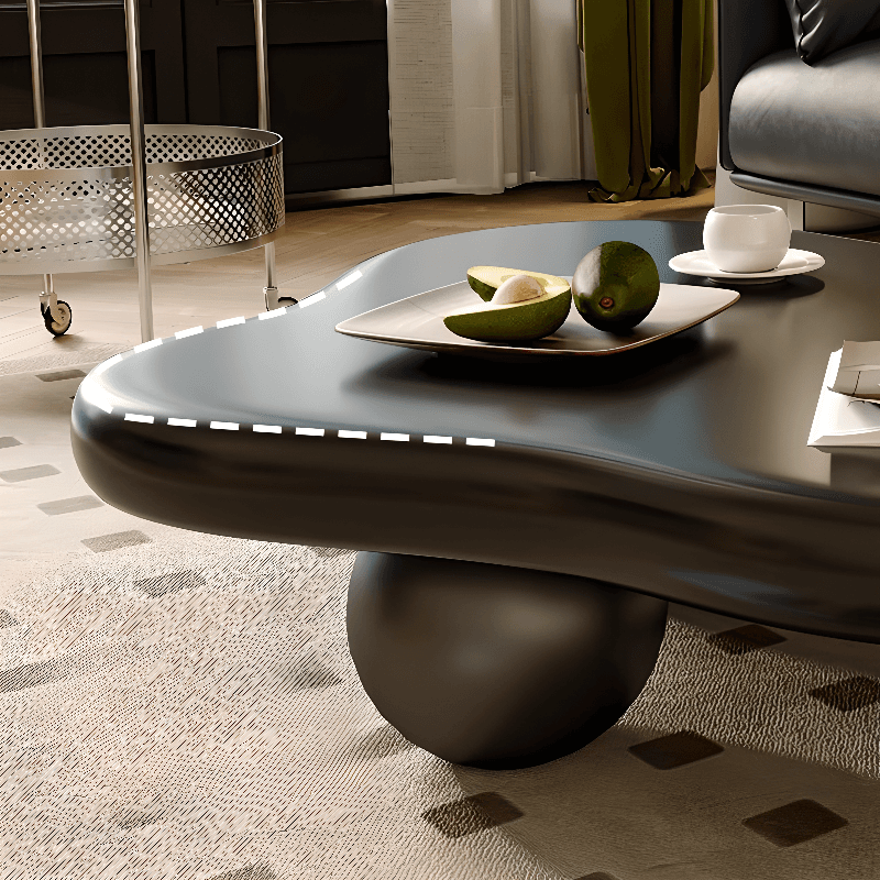 Irregular Shaped Wooden Top Coffee Table Suitable for Foyer - image 8
