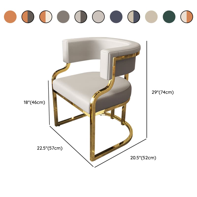 Secure Framed Gilded Arm Chair with Foot Pads - image 19