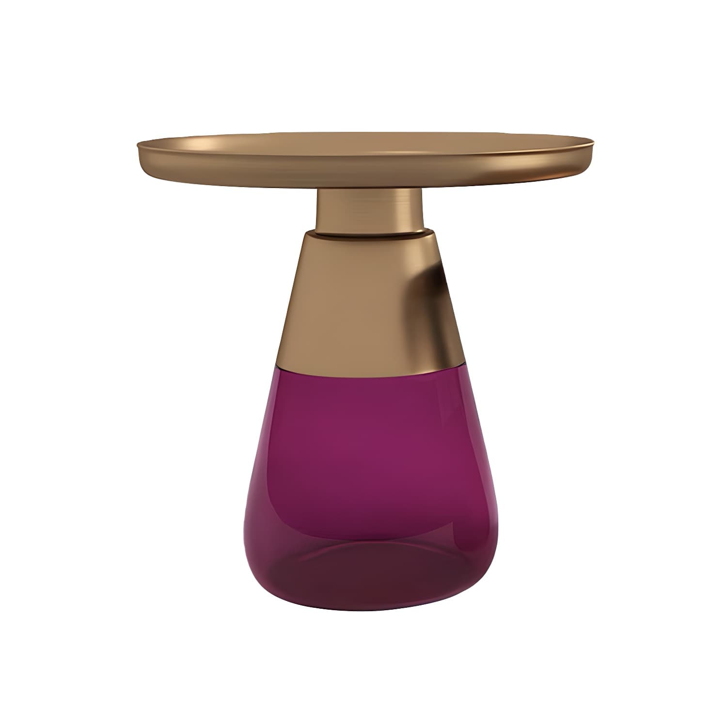 Mid-Century Modern Pedestal Glass Round Storage Single Coffee Table - image 10