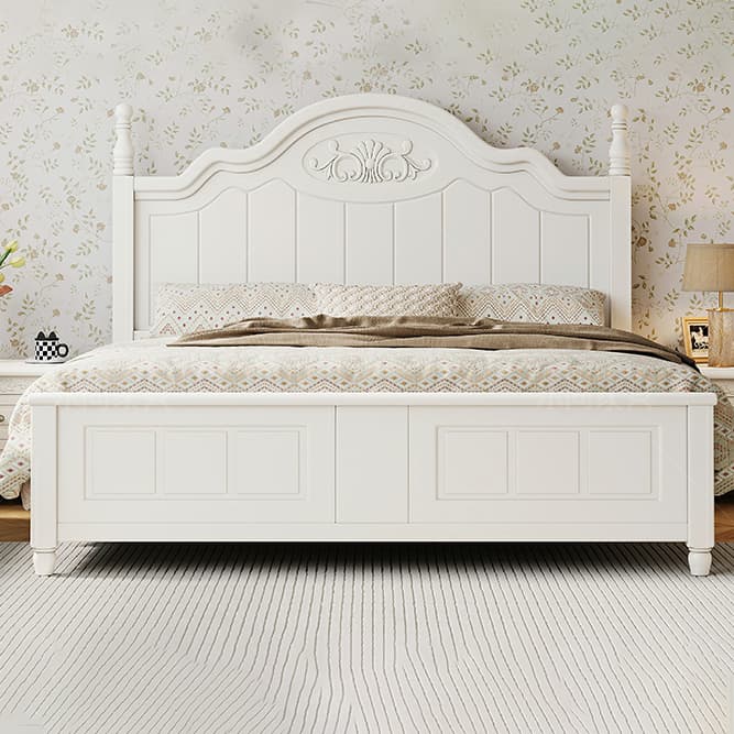 Modern Simple Style Natural Solid Wood Bed Frame with 4 Legs for Bedroom - image 6