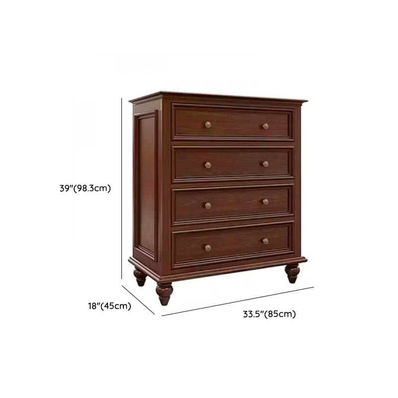 Cocoa Retro Ash Wood Double Dresser/Lingerie Chest/Bachelor Chest with 9/7/8 Drawers in Horizontal/Vertical Orientation - image 17
