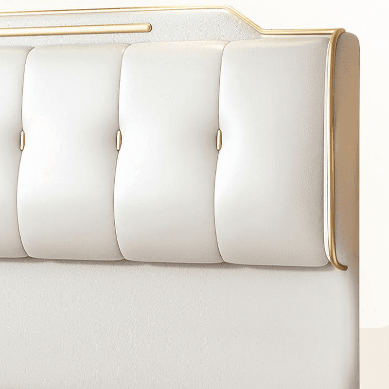 Simplistic Style Panel Headboard with No Distressing, Piled Tufted Rectangular Design for King/Queen/Full Bed, Featuring Sponge Upholstery and Standard Height - image 9