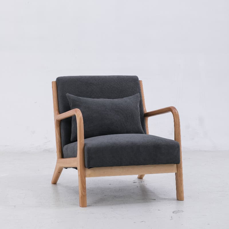 Casual Chalk/Cocoa/Azure Wood Rocking Chair Couch - image 4