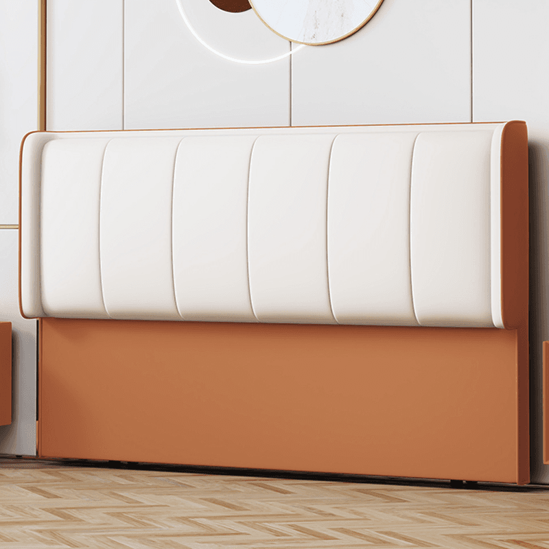 Trendy Panel Headboard in Natural Wood with No Distressing, Rectangle Shape for Full/Queen Bed, Sponge Upholstery Fill, Standard Height - image 7