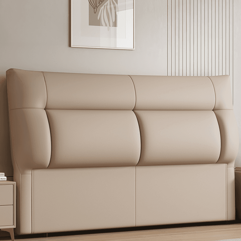 Trendy Panel Headboard in Natural Wood with No Distressing, Rectangle Shape for Queen/Full Bed, Featuring Sponge Upholstery and Standard Height - image 8