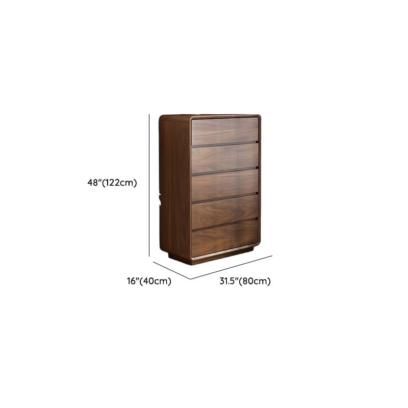 Cocoa Simplistic Natural Wood Double Dresser/Lingerie Chest with 6/9/5 Drawers in Horizontal/Vertical Orientation - image 21