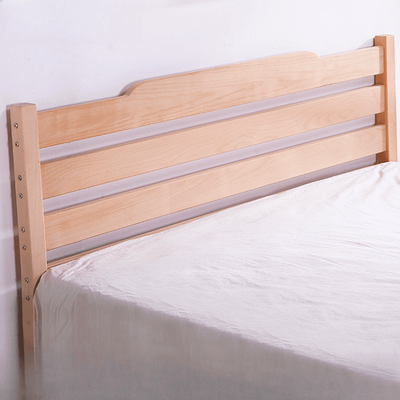 Scandinavian No Distressing Standard（36-55“） King(76"W x 80"L)/Queen(60"W x 80"L)/Full(54"W x 75"L) Beech Wood Panel/Slat Headboard, Solid Wood