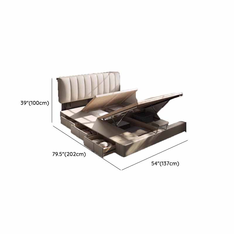 Solid Color Pine Wood Storage Bed with 3 Storage Boxes for Living Room - image 22