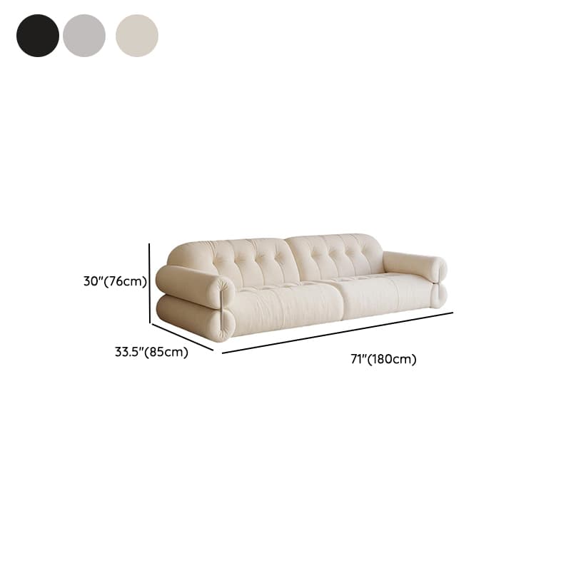 Modish Solid Color Stain Resistant Standard Sofa/Loveseat in Black/Light Gray/Light Brown with 3-seater/4-seater/5 Person Capacity - image 14