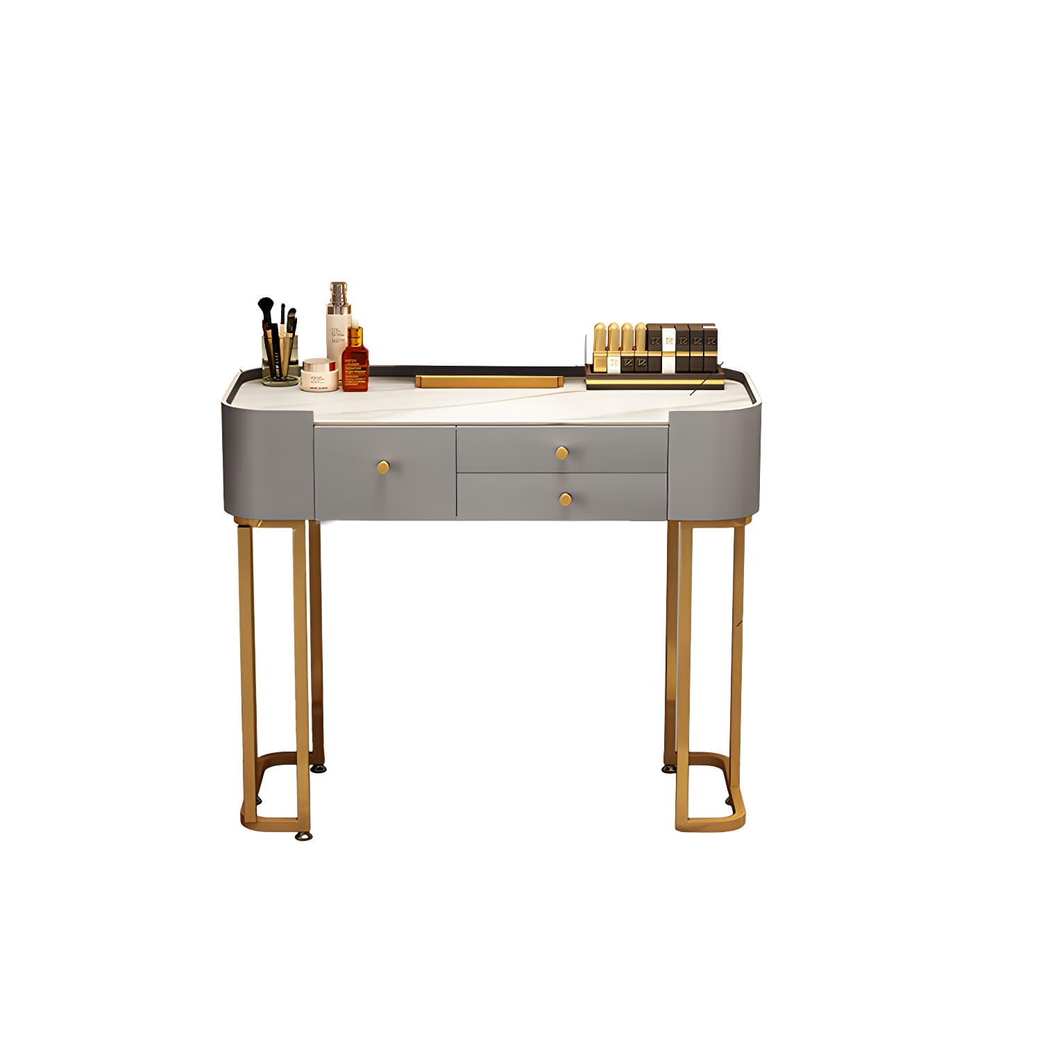 Glam Vanity Dressing Table Bedroom Makeup Vanity Desk with Drawer - image 15