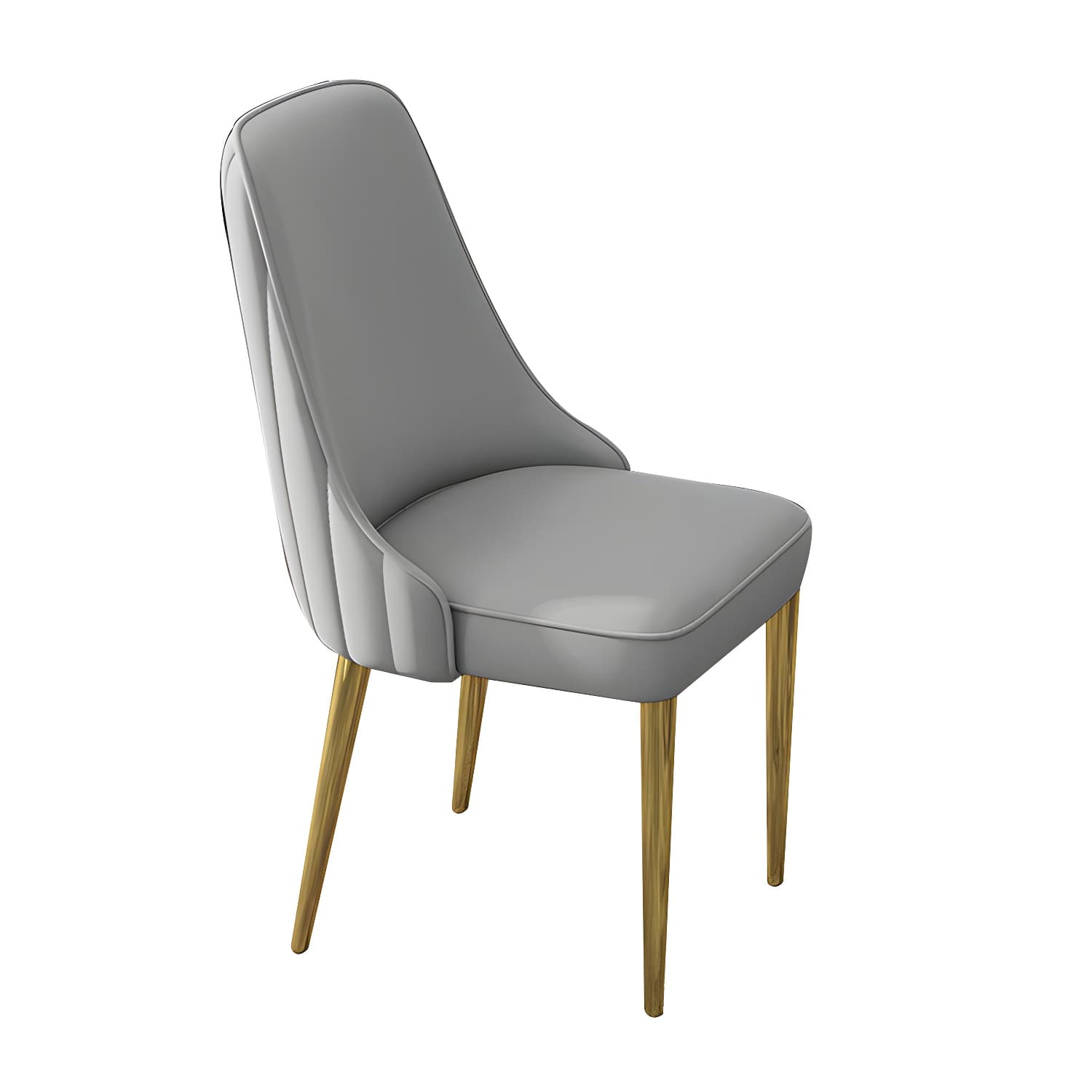 Glam Style Side Chair PU Leather Dining Chair for Living Room - image 16