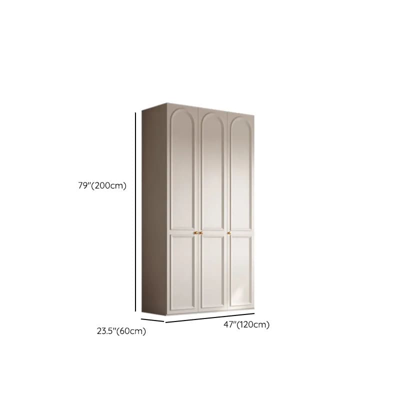 White Casual Wood Independent Armoire Cabinet with Soft Close Drawer, Soft Close Door, and Interior Shelves - image 7