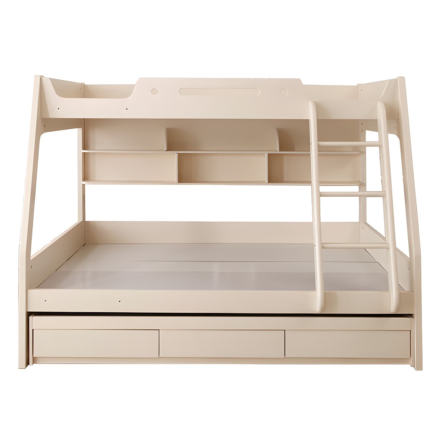 Solid Color Wood Bunk Bed Modern No Distressing Mattress Included Bunk Bed - image 10