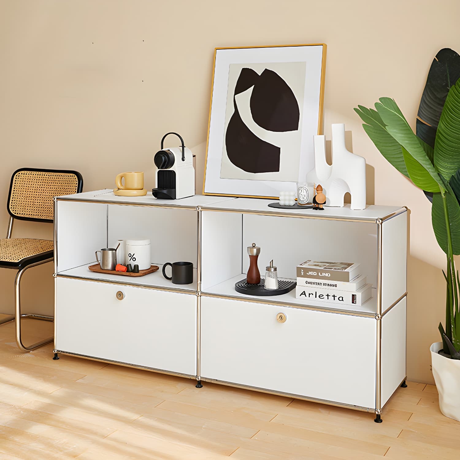 Modern Rectangle Storage Server Metal Sideboard for Dining Room - image 16
