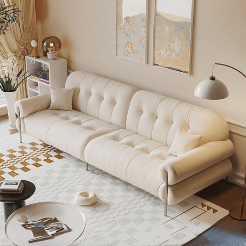 Modish Solid Color Stain Resistant Standard Sofa/Loveseat for 3-seater/4-seater/5 Person - image 14