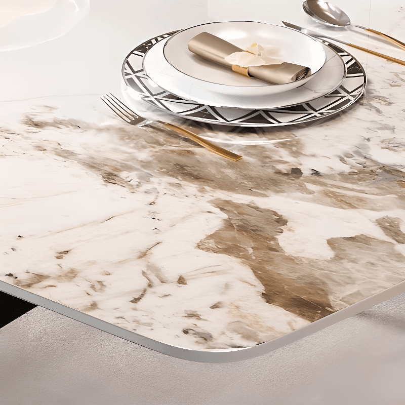 Lavish Dining Table Set for 6 Chairs/4 People with Multiple Colour Table Top - image 9