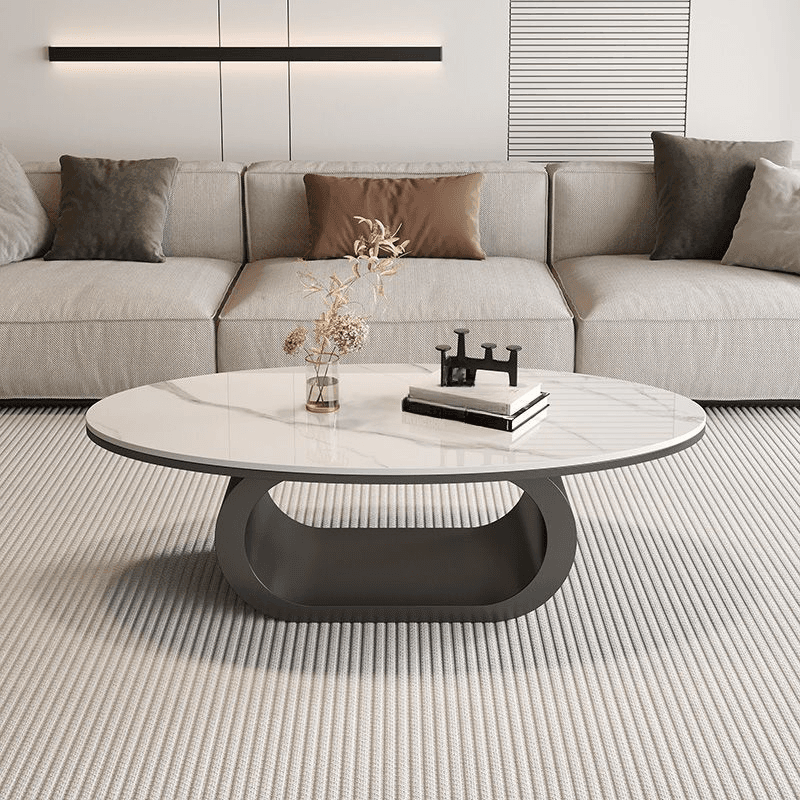 Oblong Board Game Coffee Table with Repository and 1 Shelf - image 6