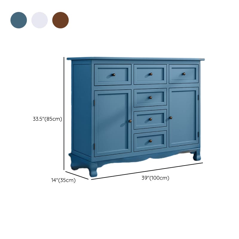 Independent Damp-proof Accent Chest/Accent Cabinet in Wood with Drawers in a Retro Style - image 14