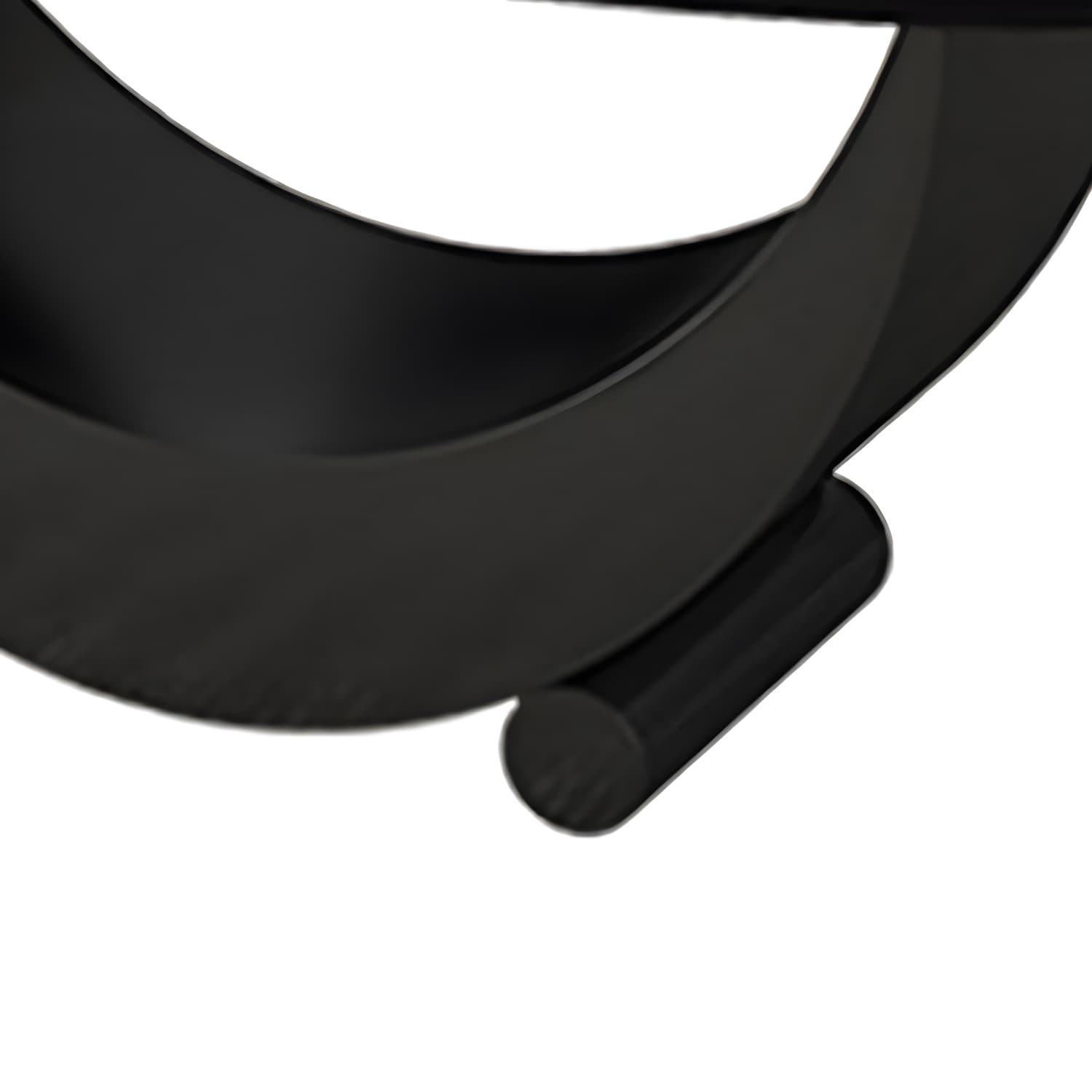 2 Piece Nesting Tables Oval Minimalist Modern Coffee Table Set - image 9