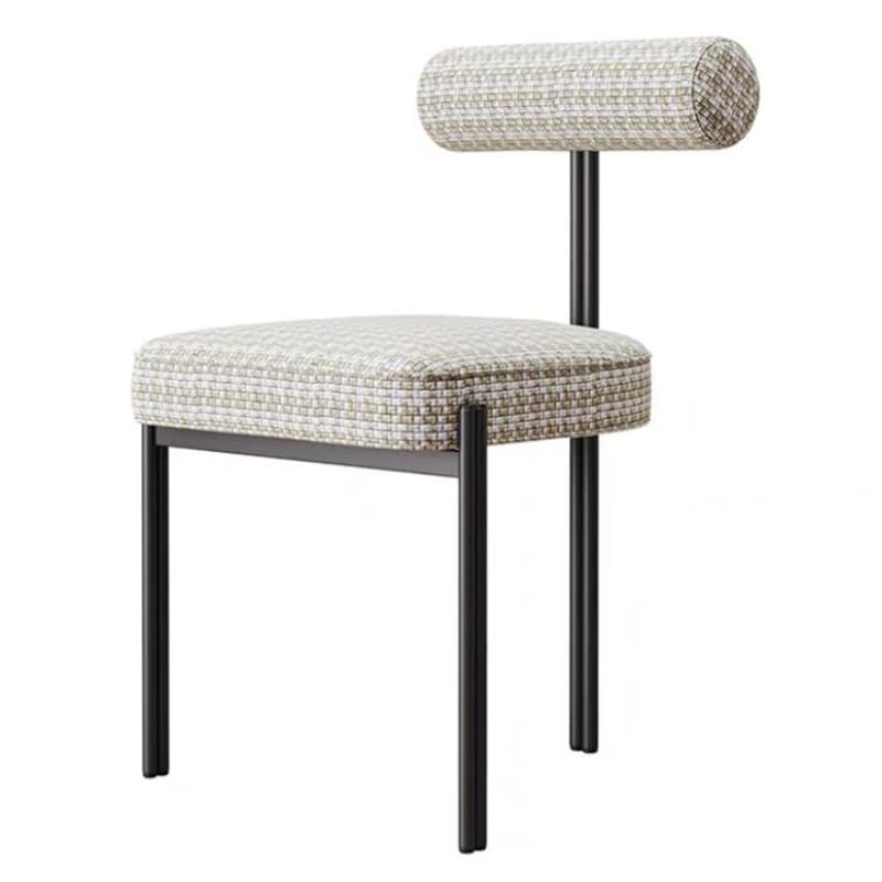 Stackable Upholstered Low-Back Side Chair with Metal Legs and Polyurethane Upholstery - image 19